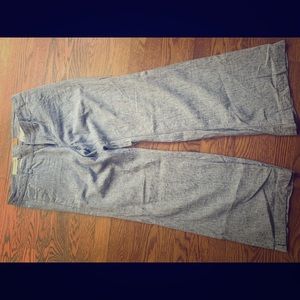 Pilcro Wide Leg Chambray Denim Pants